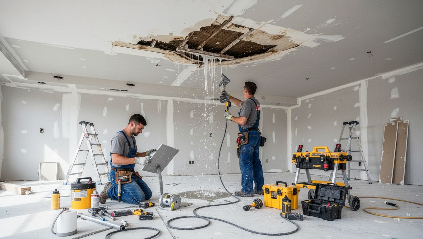 Ceiling Water Damage Repair